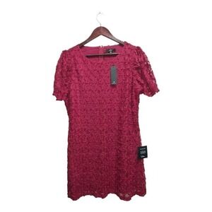 NWT Beautiful deep red lace dress by lulu's size XL